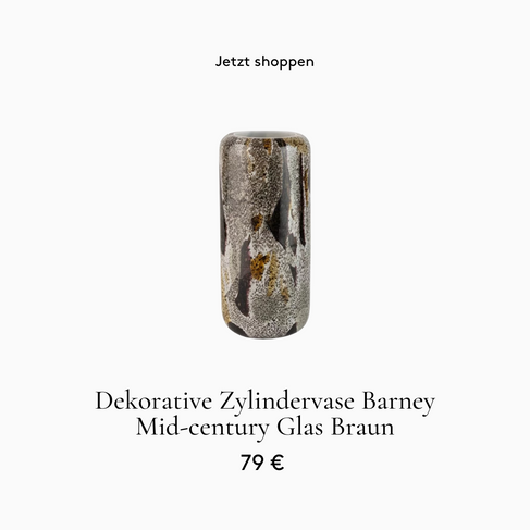 Zylindervase Braun Mid-century modern Flecken Braun Schwarz