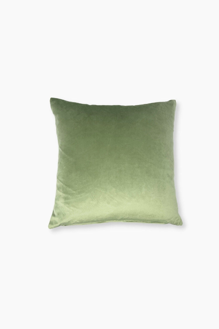 Thumbnail: Dekoratives Kissen in Grün mit floralem Muster, 45x45 cm