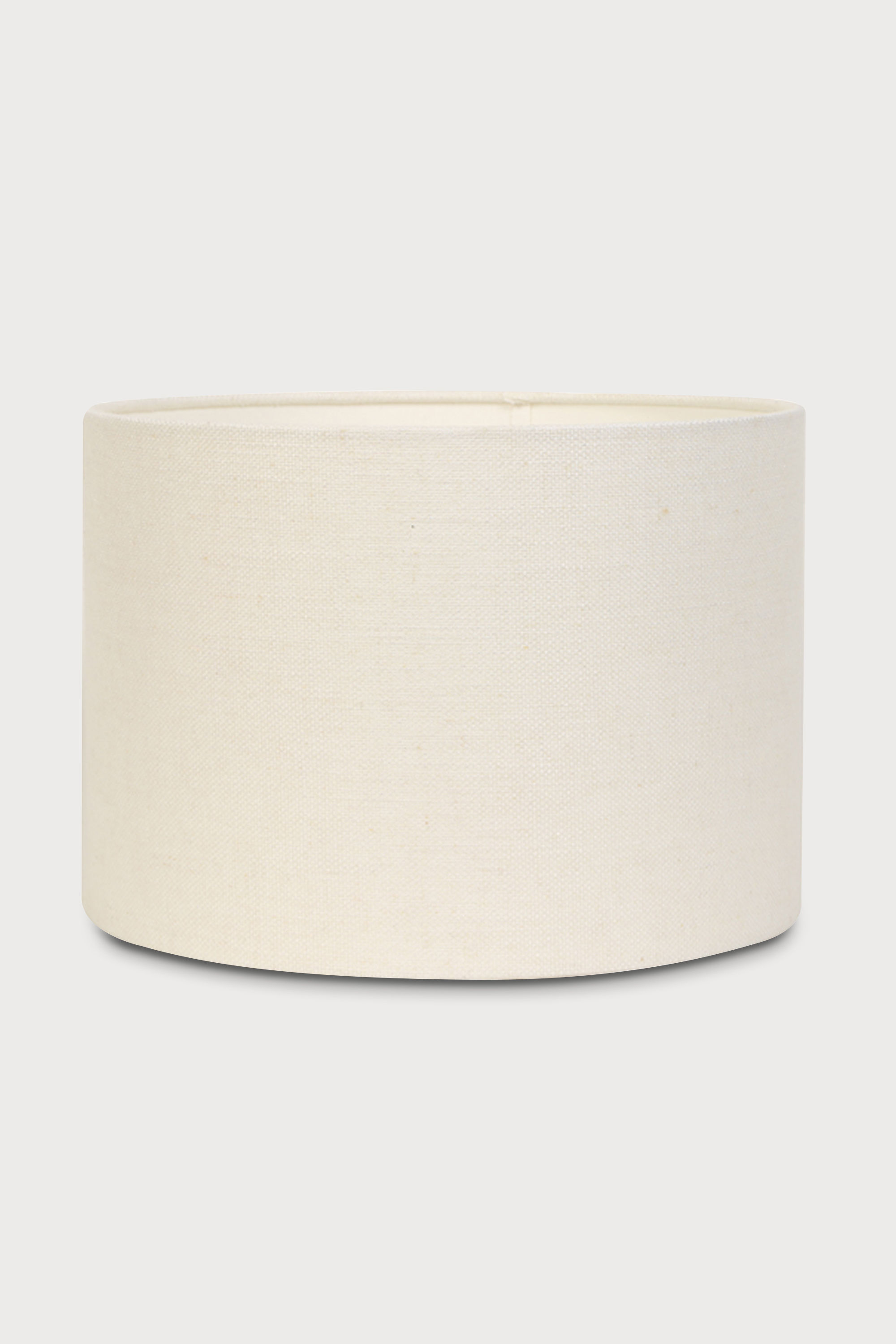 Lampenschirm in Zylinderform in Naturfarbe Creme aus Stoff mit Ø 40 cm