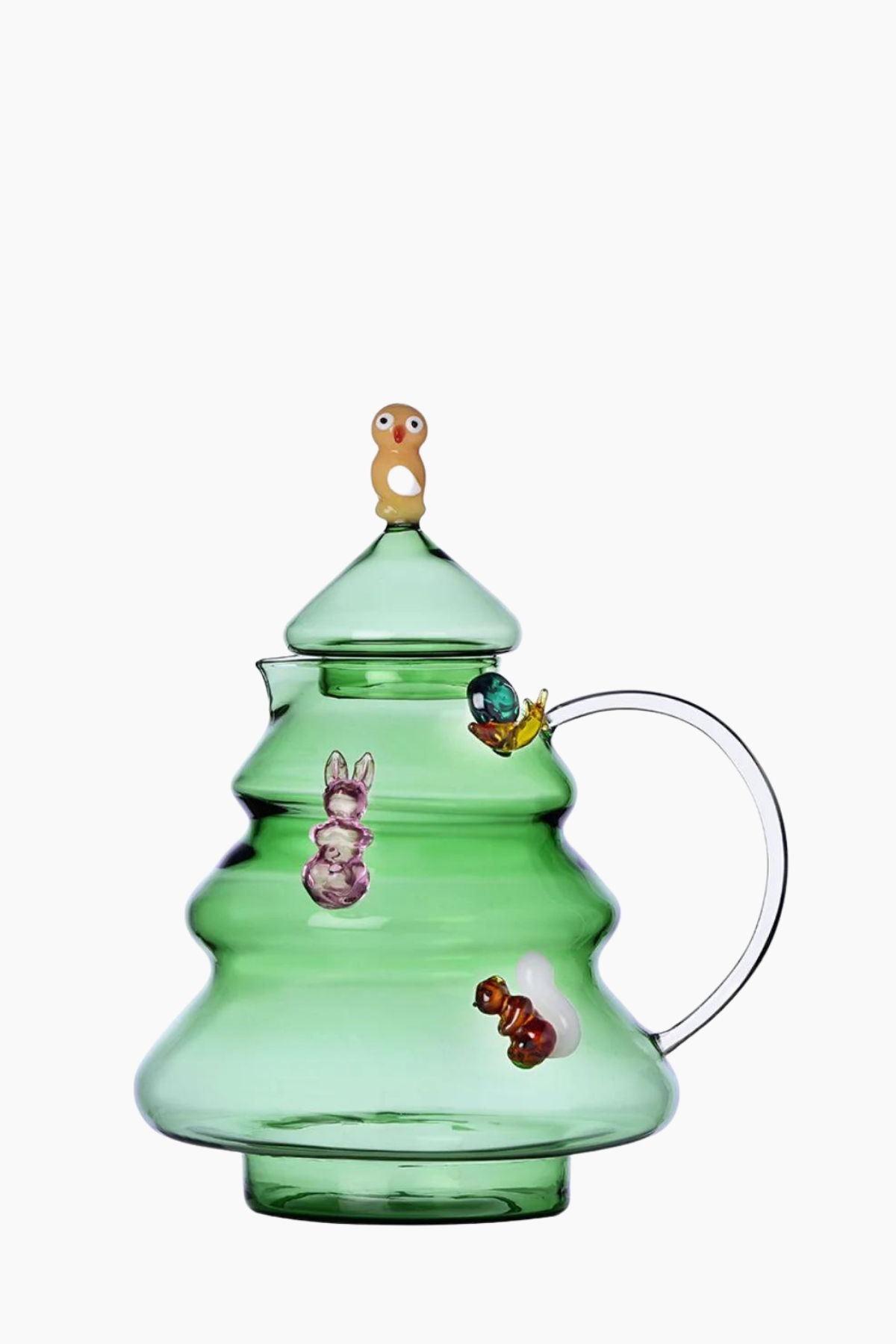 Wasserkrug in Form eines grünen Weihnachtsbaums von Ichendorf Milano, Made in Italy, H 22 cm