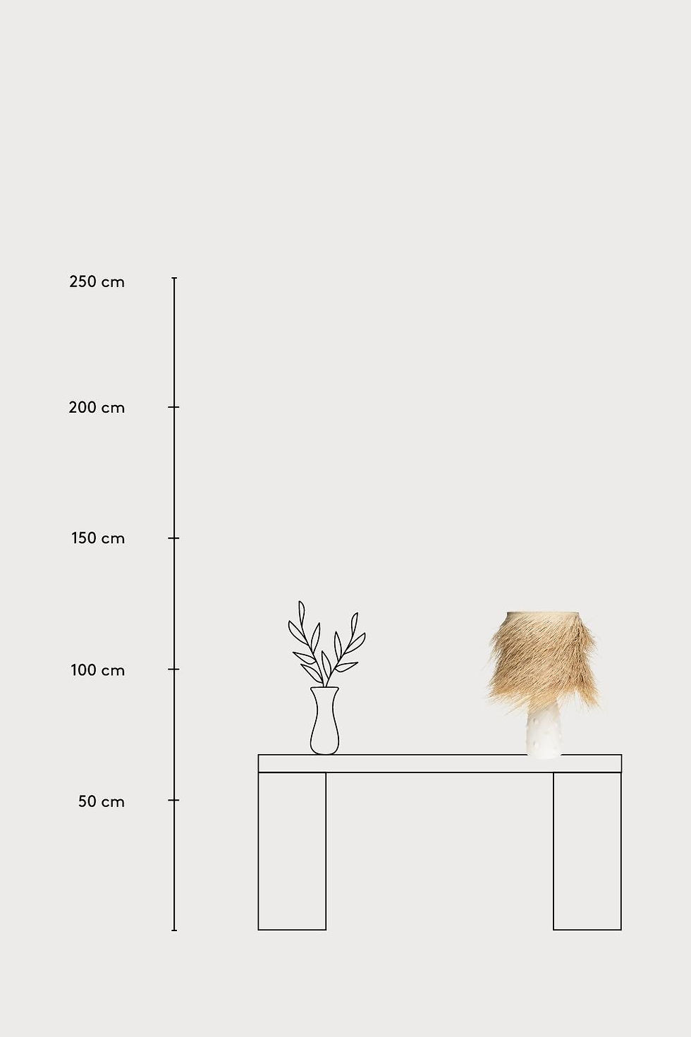 Thumbnail: Table Lamp Fès Palm Leaves White