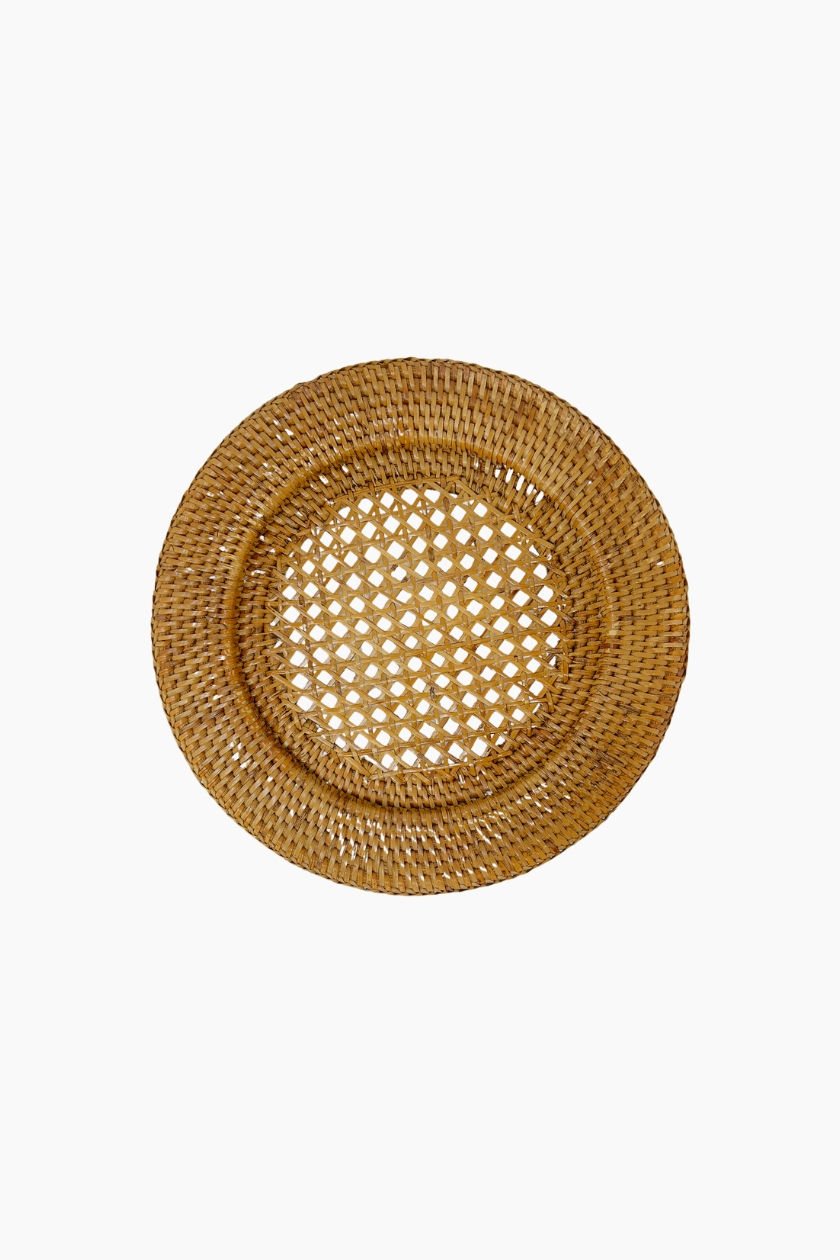 Rundes Tischset aus Rattan im Doppelpack, LxB 31.5 cm