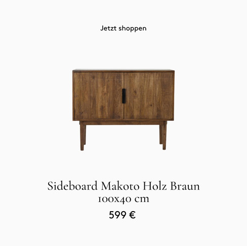 Sideboard Holz Braun 100x40 cm