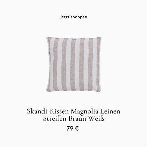 Kissen Fiona Streifen Skandi 100% Leinen Lene Bjerre