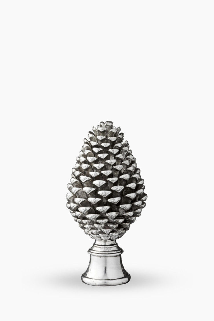 Weihnachtsdekoration Tannenzapfen in Antiksilber, L 25 cm