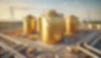 gold coloured oil storage terminal.webp