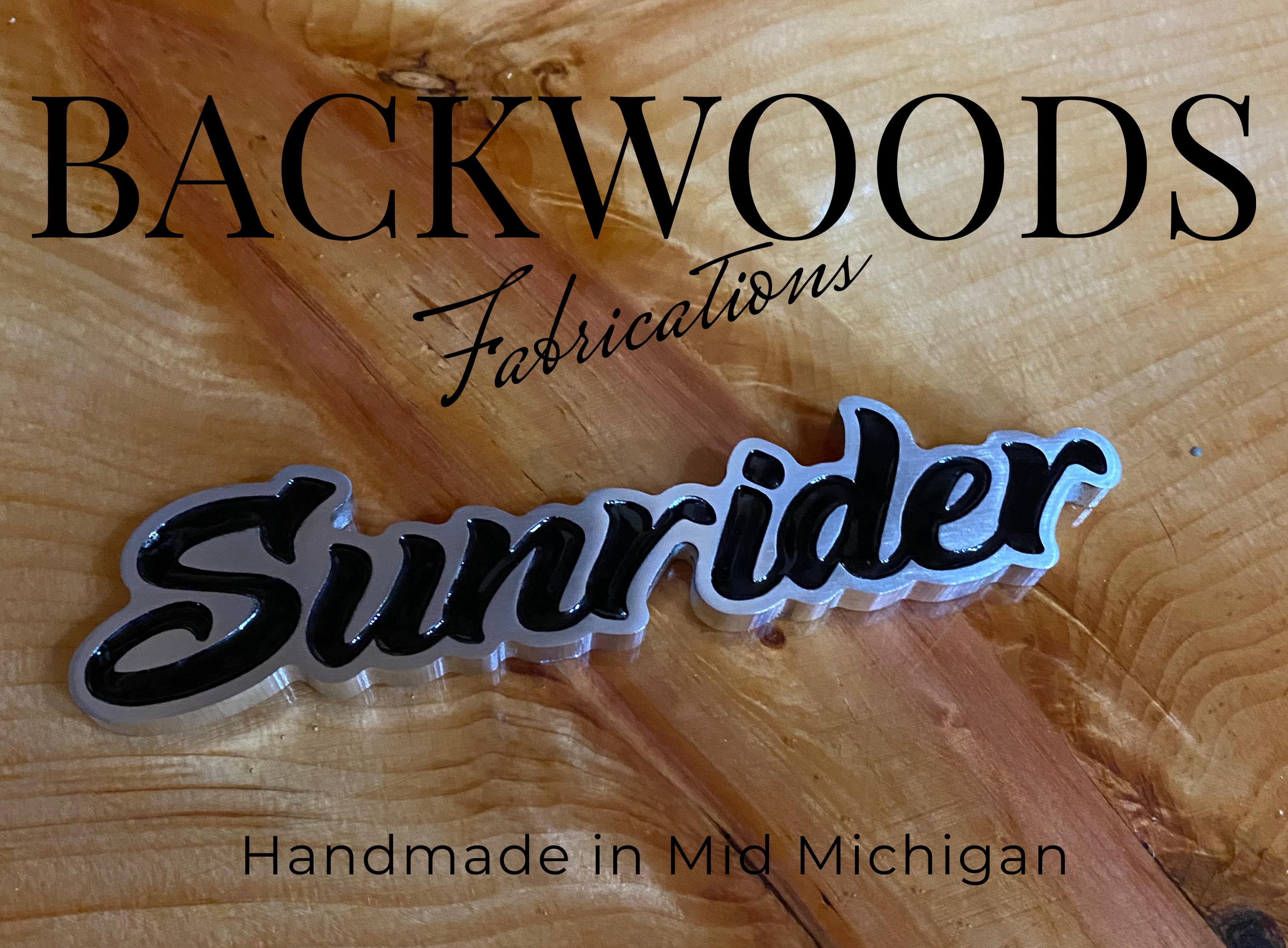 Car Name Badge/Emblem Custom Made Billet T-6061 Aluminum