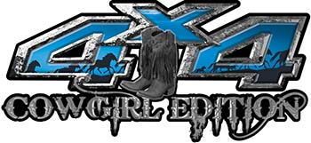 Thumbnail: Cowgirl Edition 4x4 decals with Boots - Horse Collection