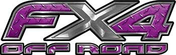Thumbnail: 4x4 Off Road Truck FX4 Decals - Diamond Plate Collection
