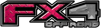 Thumbnail: Custom FX4 Off Road 4x4 Truck Decals - Diamond Plate Collection