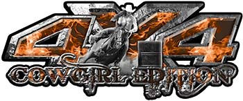 Thumbnail: Barrel Racing Cowgirl Edition 4x4 Decals - Inferno Collect