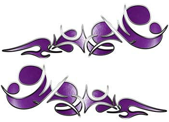 Thumbnail: Reverse Tribal Flame Decal Kit - Standard Color