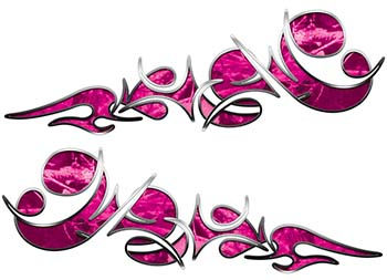Thumbnail: Reverse Tribal Flame Decal Kit - Camo Collection