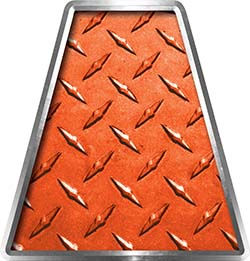 Thumbnail: Fire Fighter, EMS, Rescue Helmet Tetrahedron Decals - Diamond Plate Collection