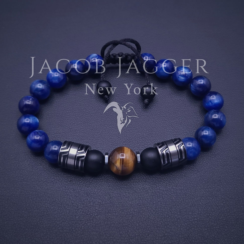 Thumbnail: kyanite bracelet from etsy, blue kyanite beaded bracelet,