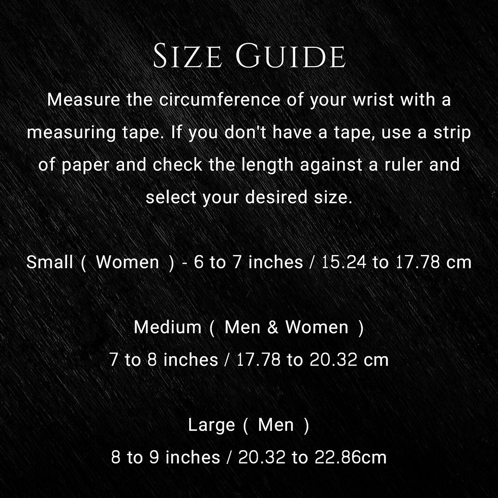 Thumbnail: size instructions for jacob jagger bracelets on Etsy and jacobjaggerny.com