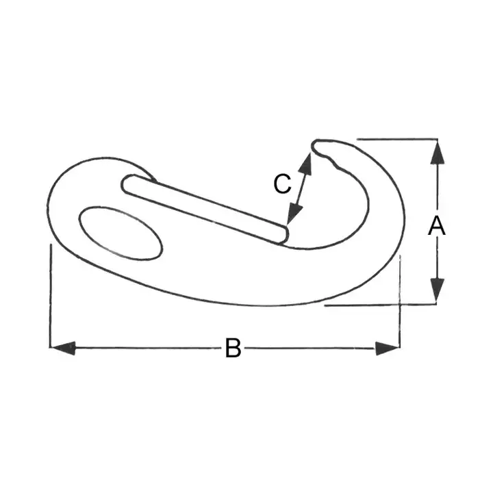 Thumbnail: Spring Snap Hook 50mm SS