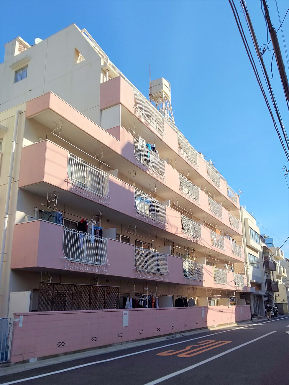 外観(南道路2):早稲田鶴巻マンション