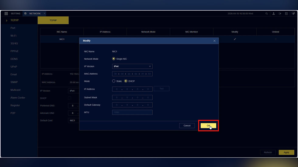 Step 6 – Save the Settings