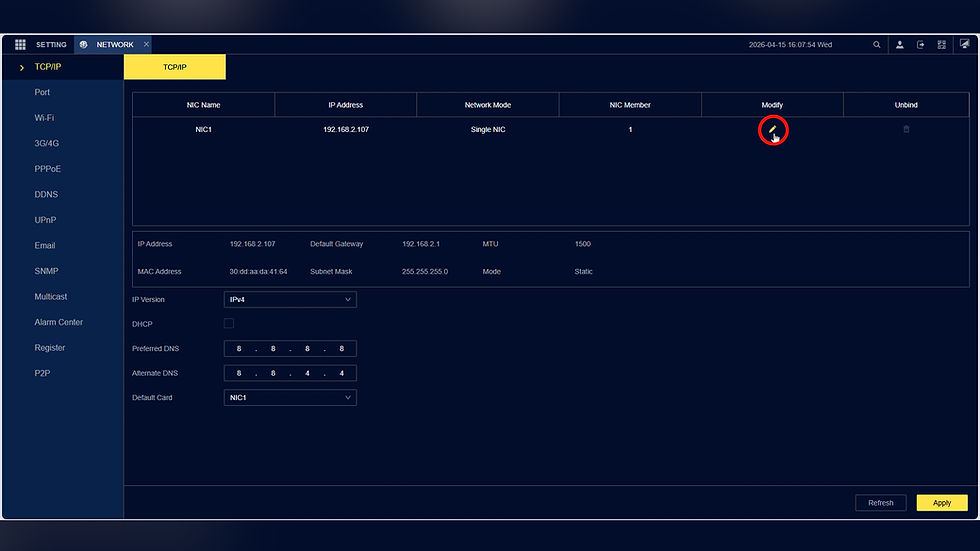 Step 4 – Modify the Network Configuration