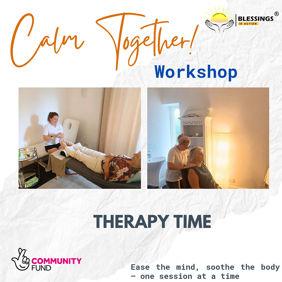 CALM TOGETHER - FREE workshop-STRESS MANAGEMENT IN EVERYDAY LIFE-LIMITED SPACES: booking required (2)