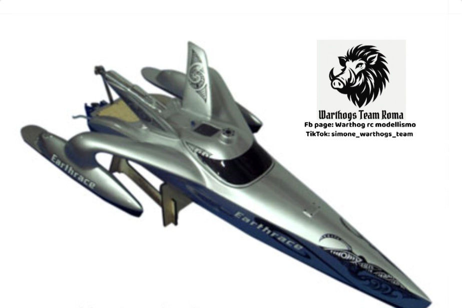 Miniatura: Motoscafo Earthrace Eleonor a scoppio motore .21cc ,RTR telecomando con display