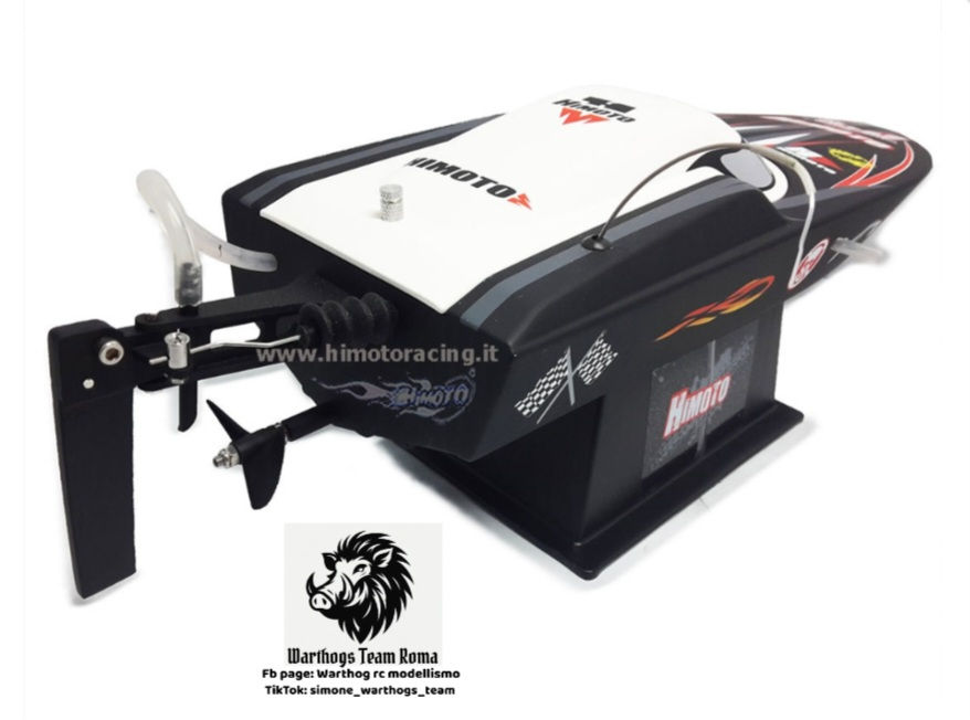 Miniatura: Motoscafo elettrico Stealth Interceptor Himoto 1/6
