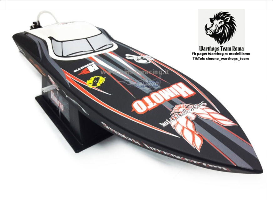 Motoscafo elettrico Stealth Interceptor Himoto 1/6