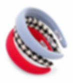 Padded Headband: Red, Denim Blue, Plaid Pattern