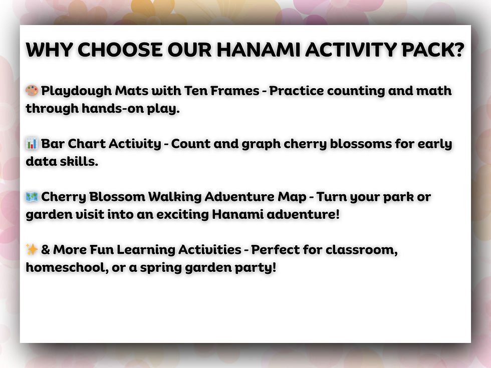 Thumbnail: Kindergarten Spring Worksheets - The cherry blossom festival