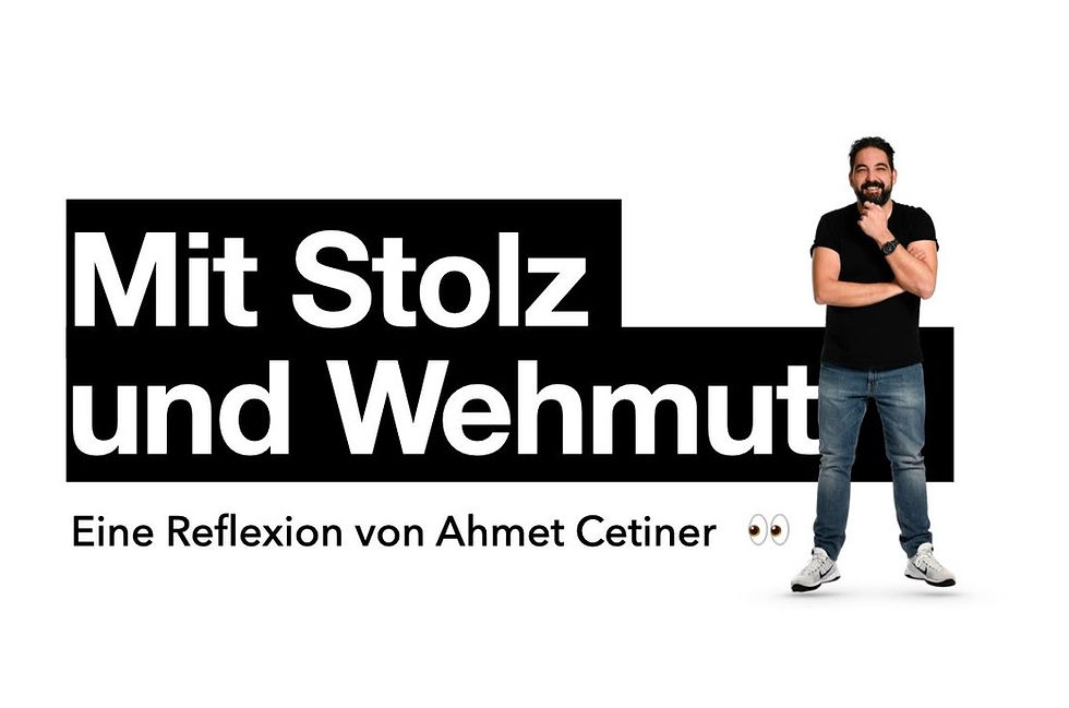 Mit Stolz und Wehmut.