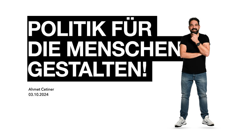 Politik für die Menschen gestalten 