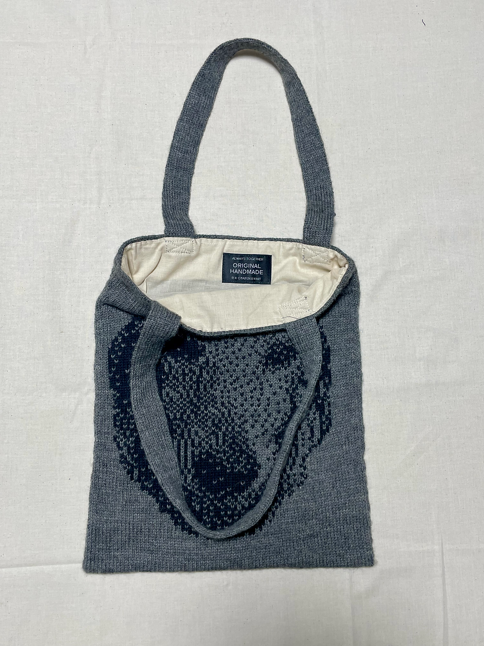 Thumbnail: ダックスニットトート / Dachshund Knit Tote Bag