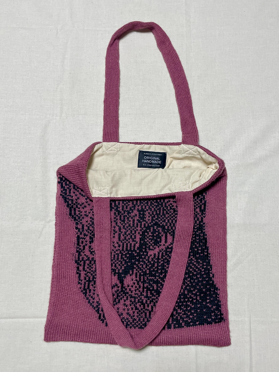 サムネイル： ネコニットトート / Cat Knit Tote Bag