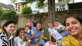 Splendid mothers and their lovely children in Luxembourg, Belair