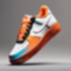 Generate an image of a Nike Air Force 1 sneaker, viewed from the side, featuring smooth gr