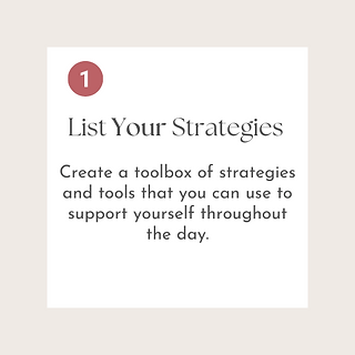 List Your Strategies Visual
