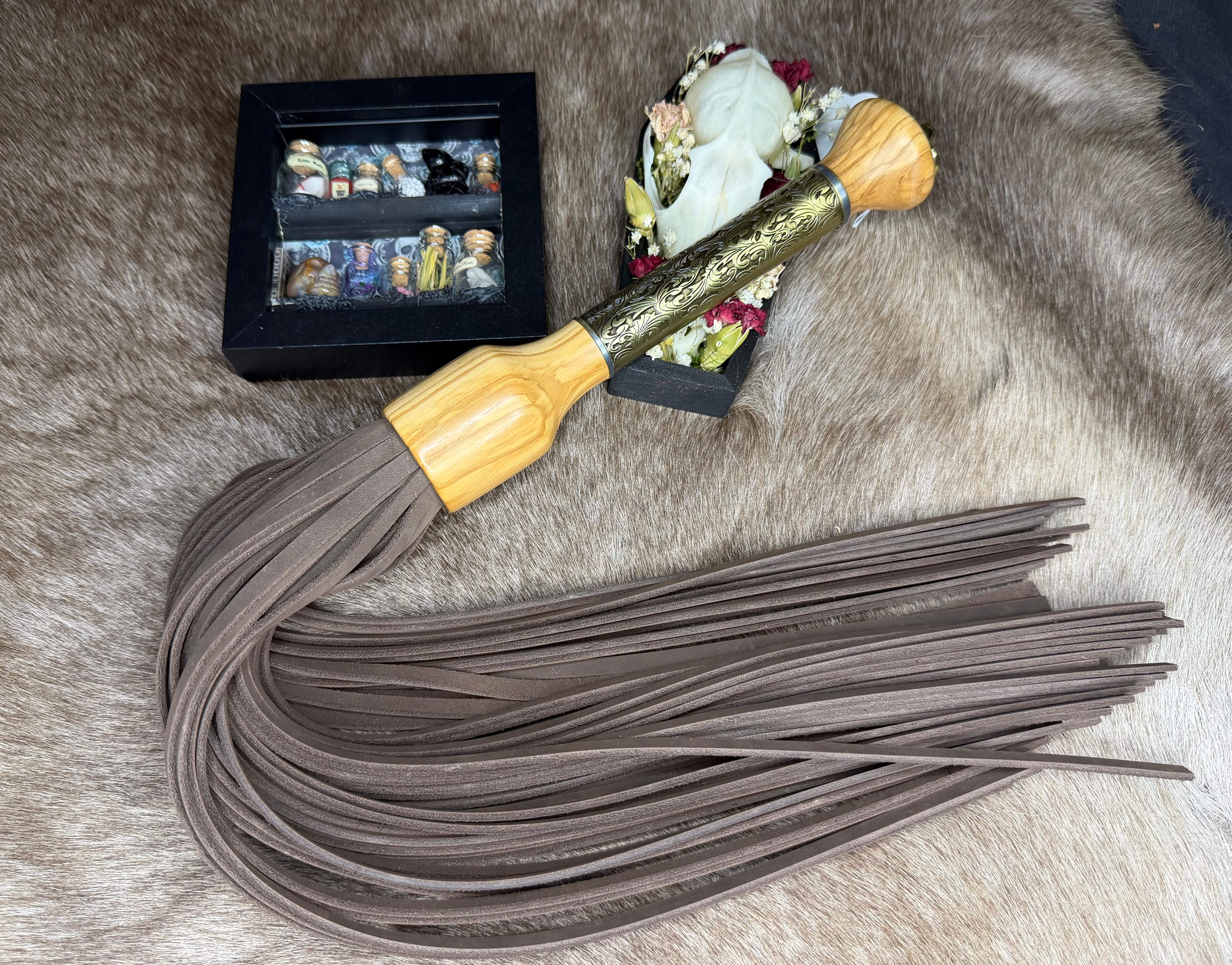 Brown Nubuck Flogger - FILIGREE
