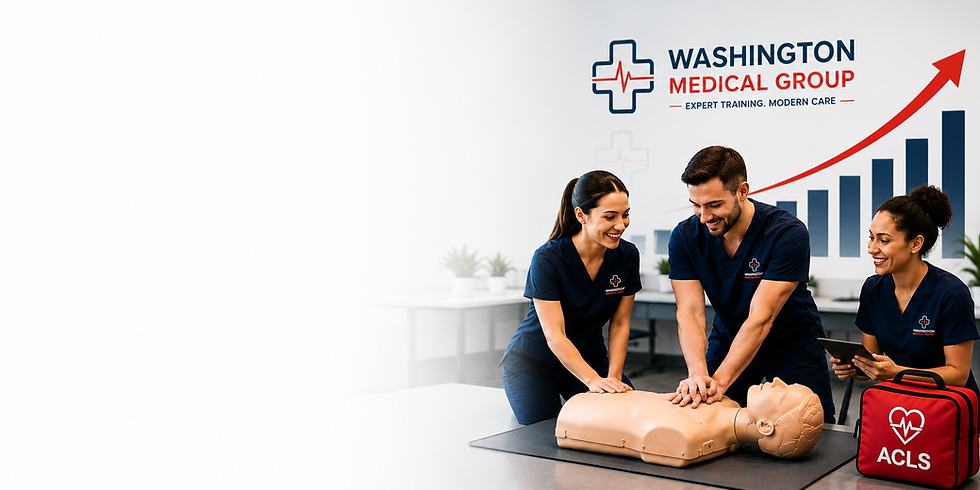 Washington Medical Group team CPR training. Join our team.