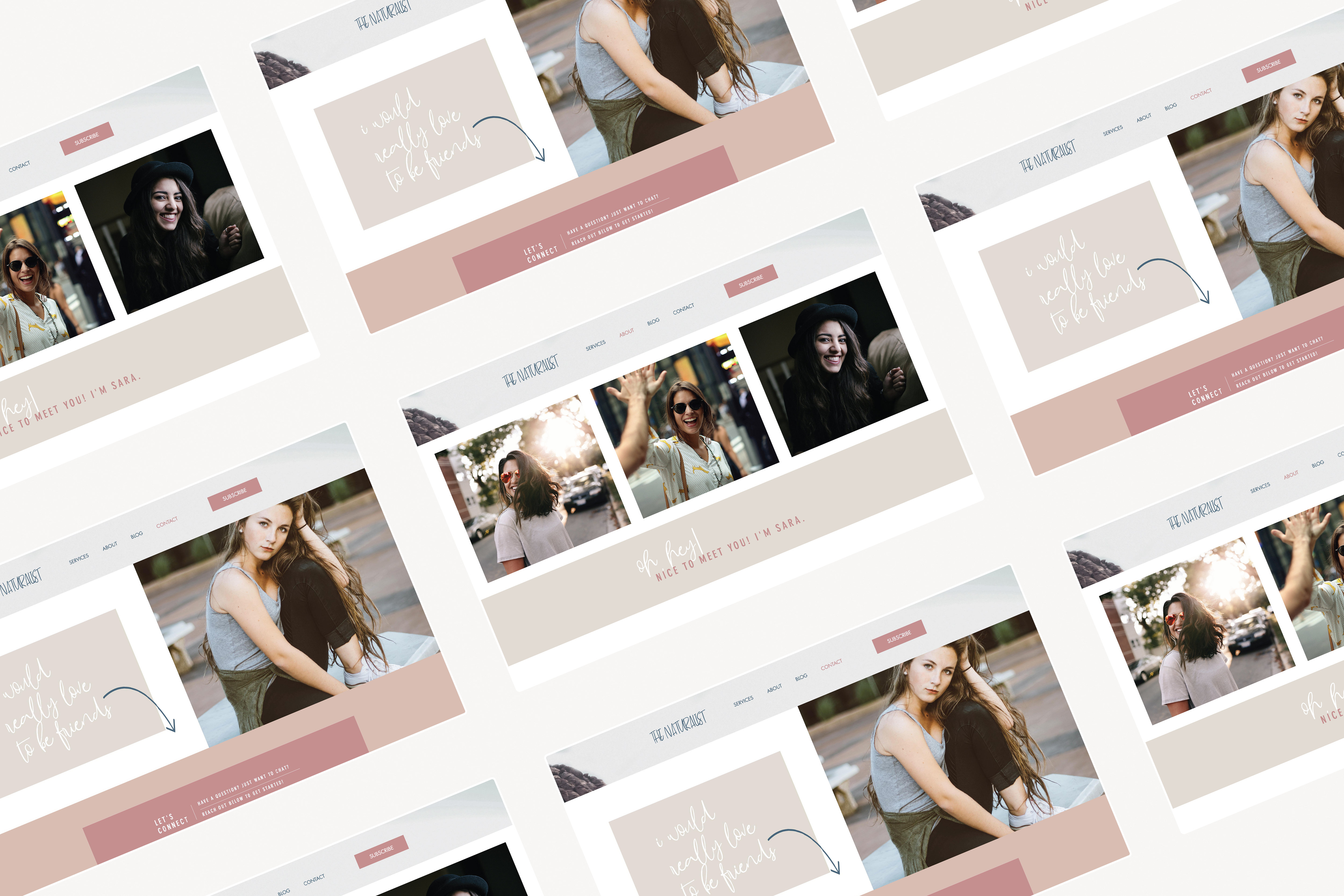 THE NATURALIST | Wix Website Template | Tiny Pine Creative