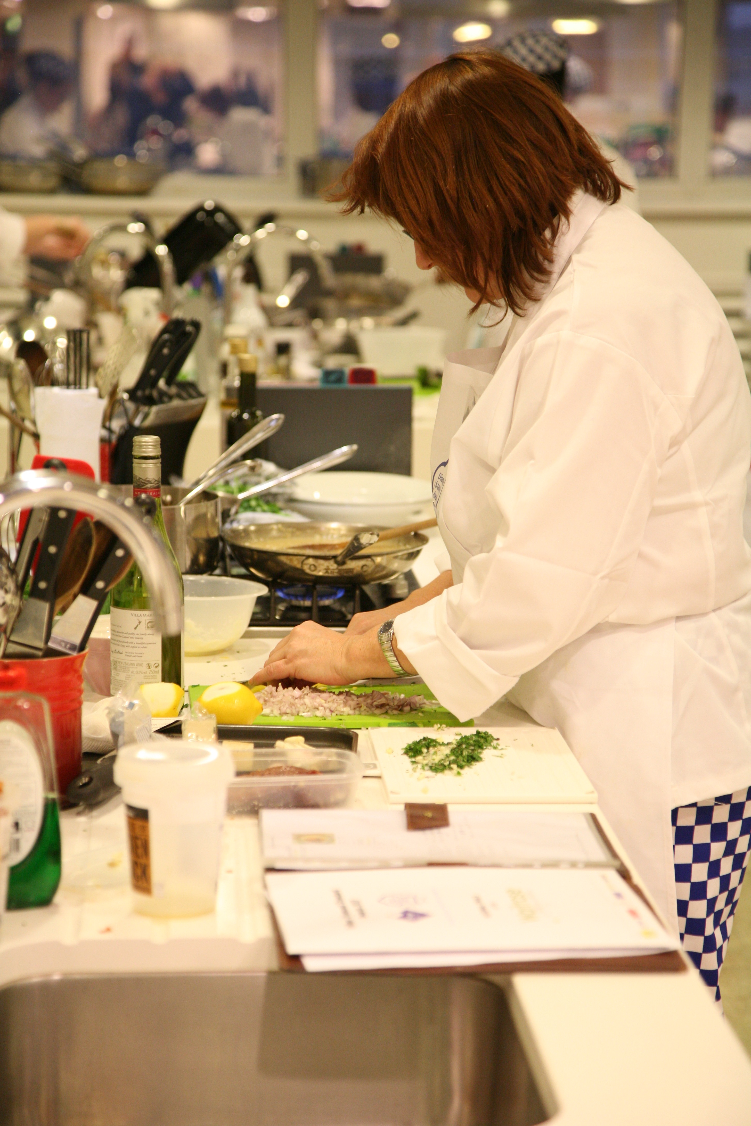 Finalists Prepare a Game Dish