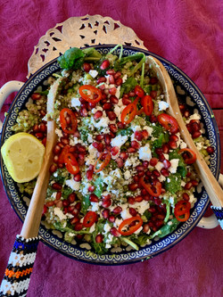 Giant Cous Cous & Almond Pesto Salad