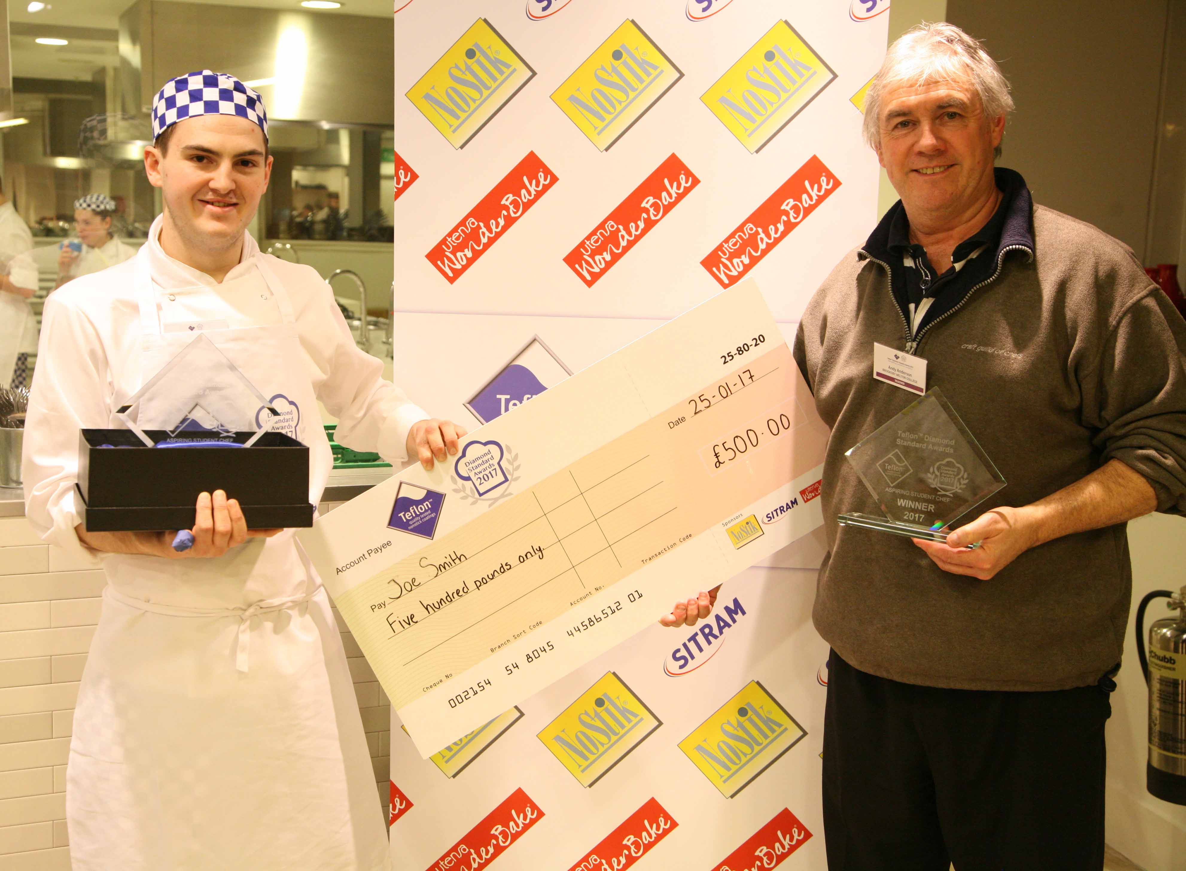 Aspiring Student Chef with Teacher