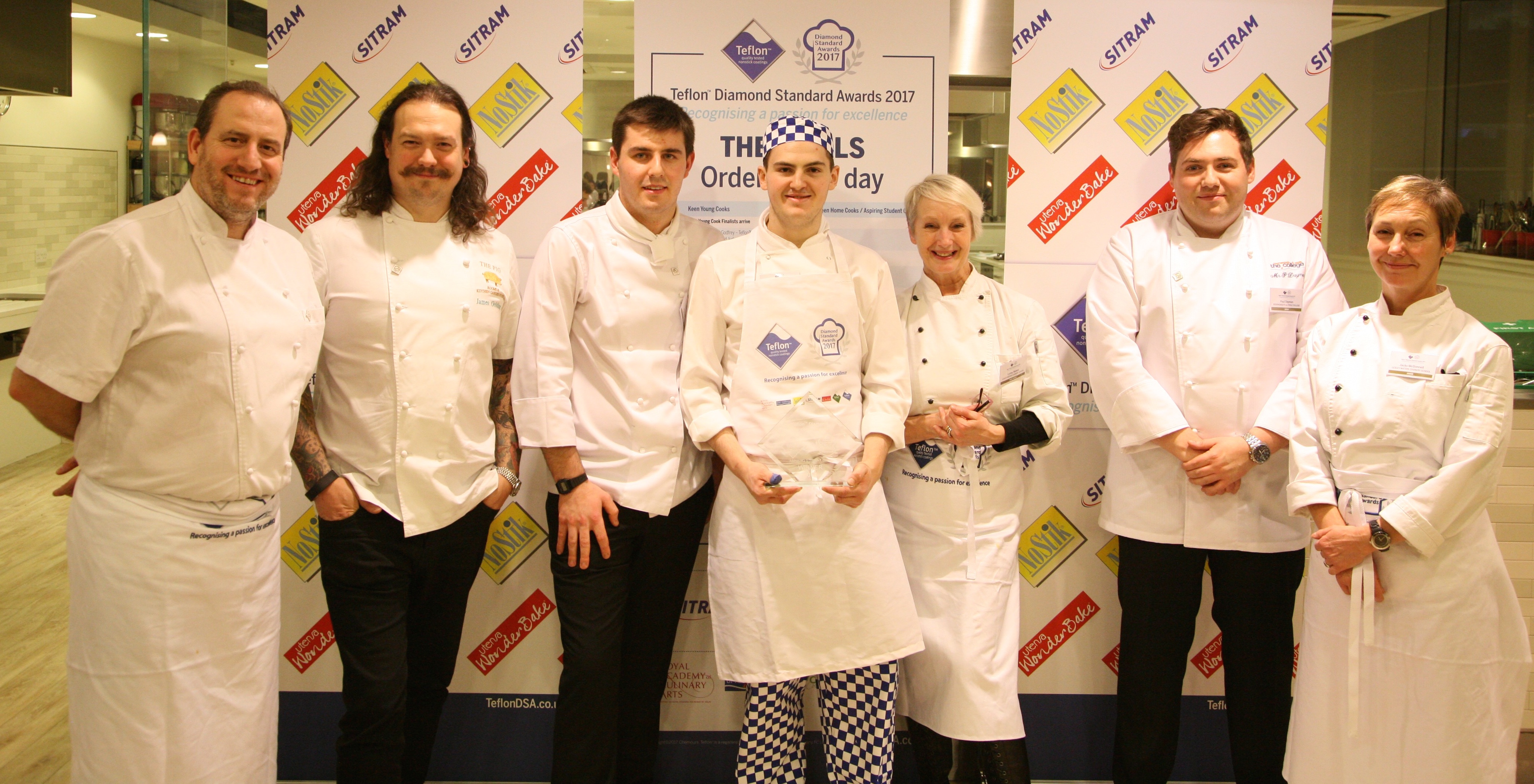 Aspiring Student Chef with Judges