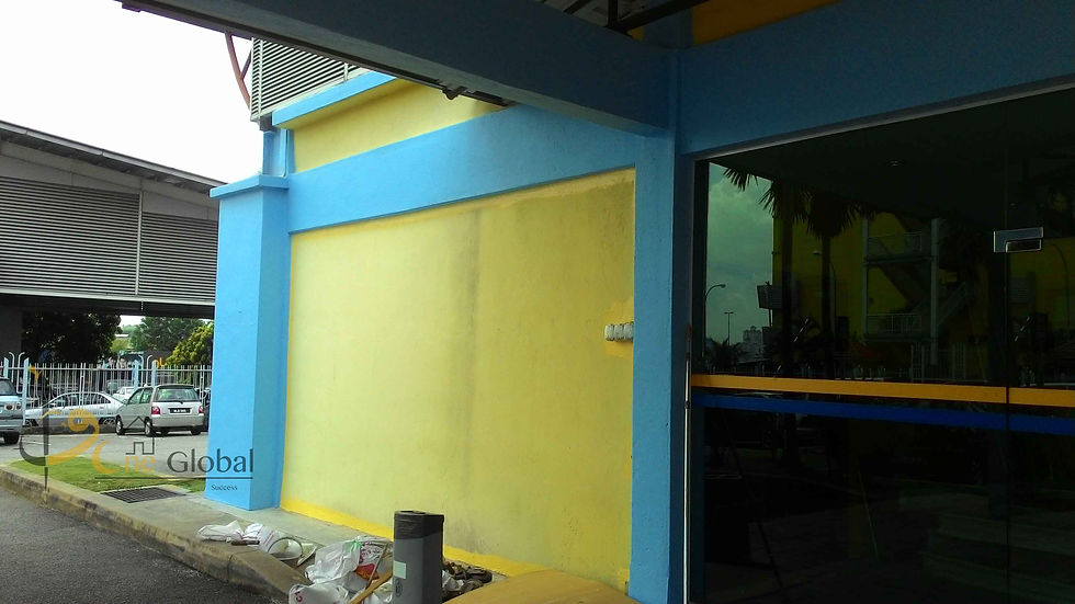Painting the Exterior of Kastam Kelana Jaya