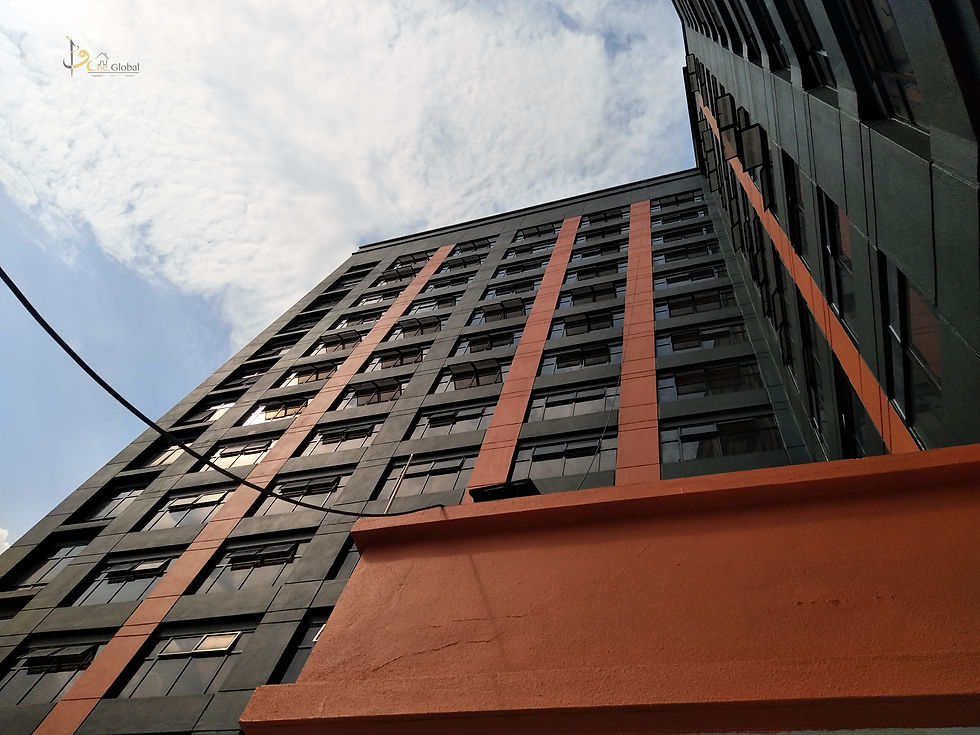 Painting the Exterior of Hotel at Bukit Bintang, Kuala Lumpur
