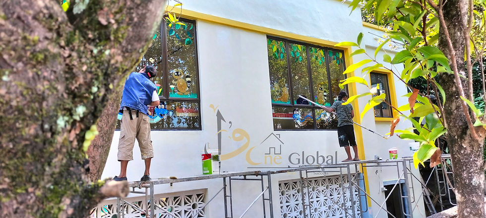 Painting the Exterior & Interior of Sri Petaling