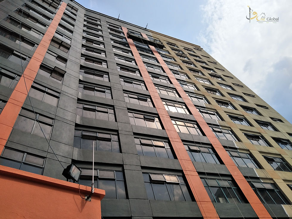 Painting the Exterior of Hotel at Bukit Bintang, Kuala Lumpur