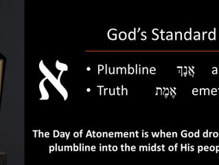 God Drops His Plumb Line