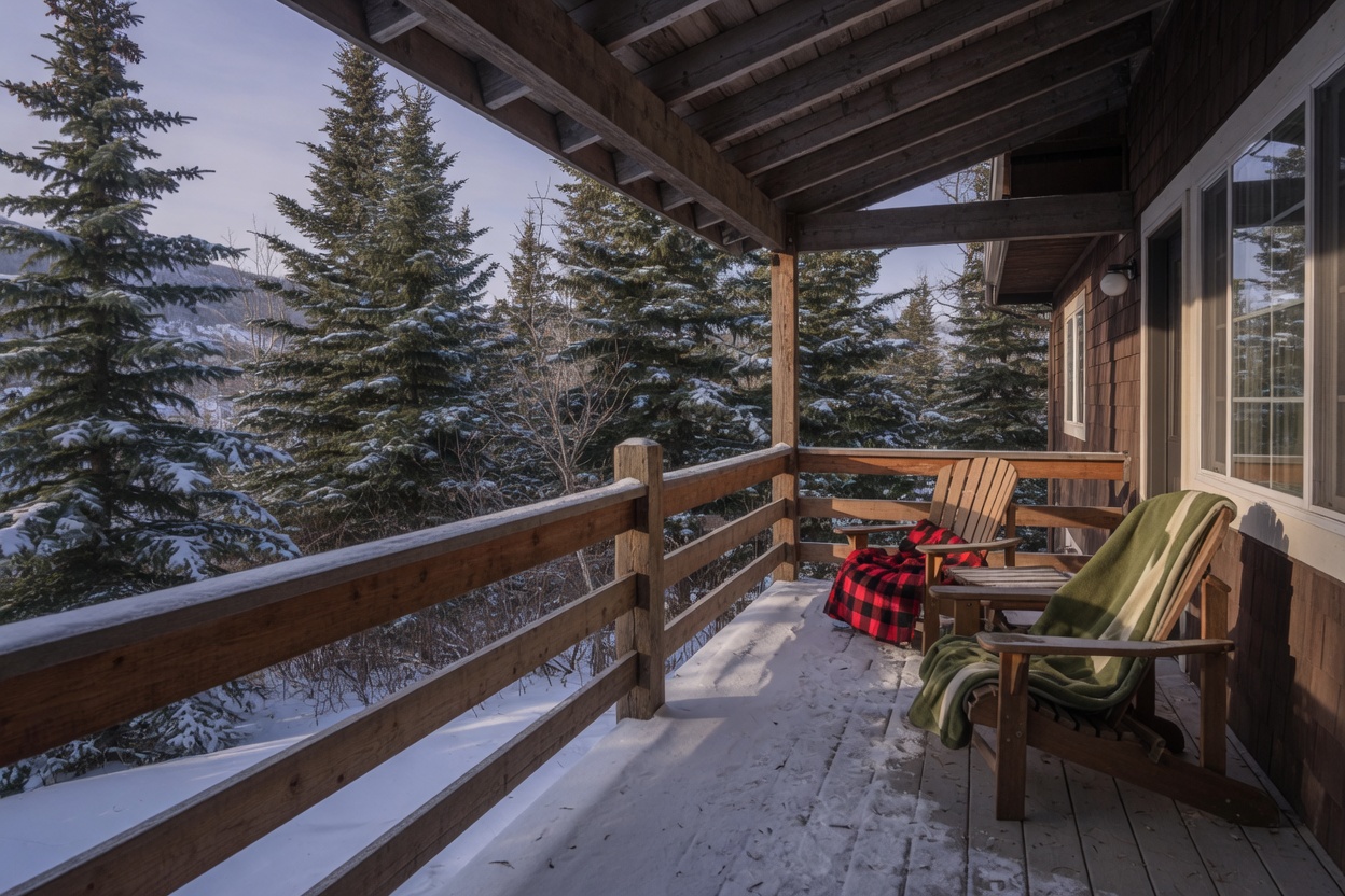 Stay lodging interior or exterior, no faces